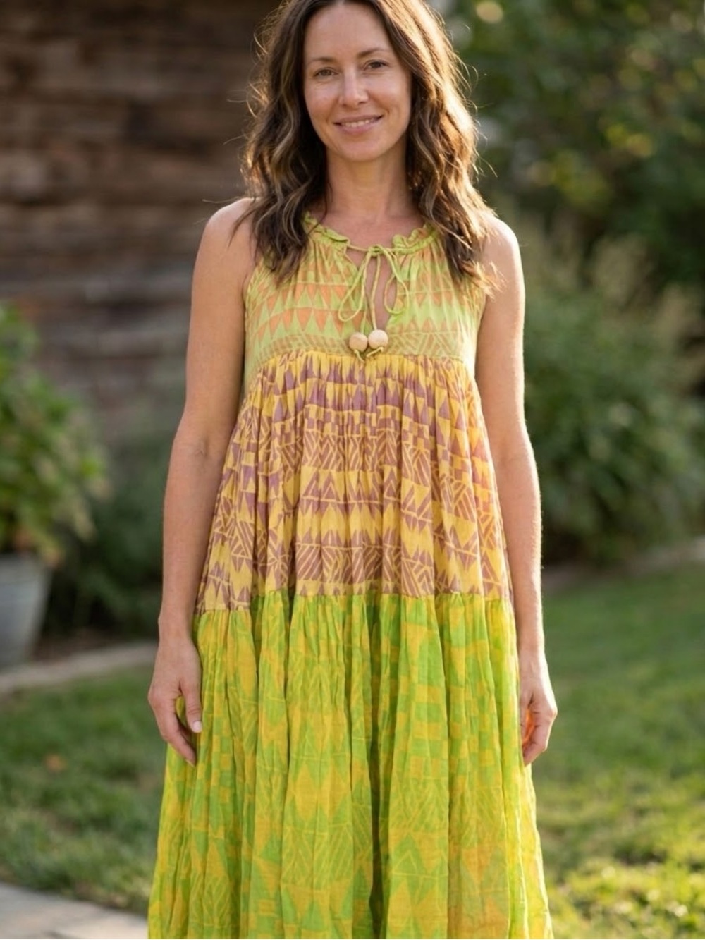 Women’s Bohemian Patterned Maxi Dress
